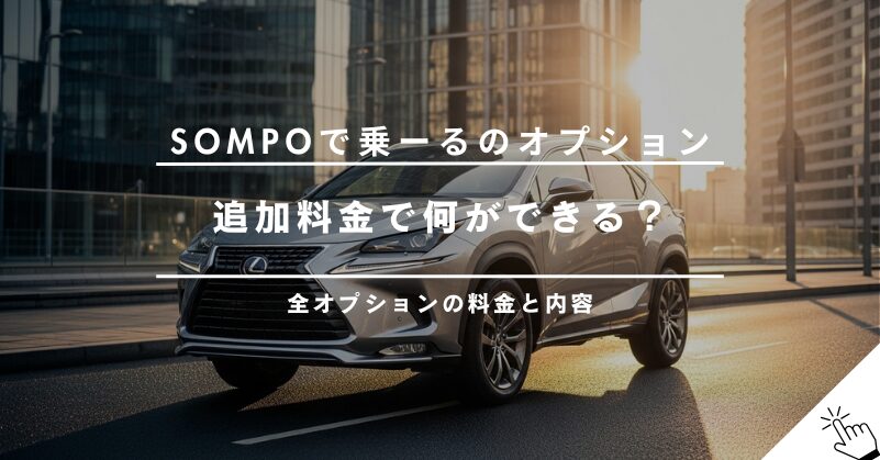 SOMPOで乗ーるのオプション料金一覧｜追加費用で何ができる？